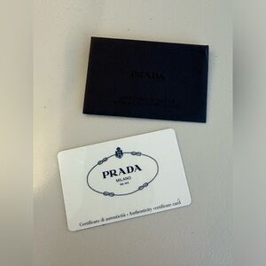 Prada Authenticity Card - Available until Nov 17th